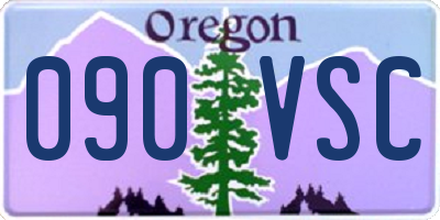 OR license plate 090VSC