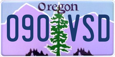 OR license plate 090VSD