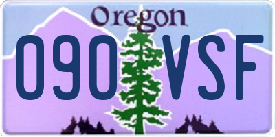 OR license plate 090VSF