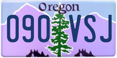 OR license plate 090VSJ