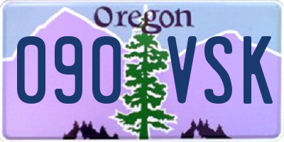 OR license plate 090VSK