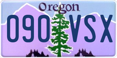 OR license plate 090VSX