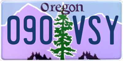 OR license plate 090VSY