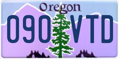OR license plate 090VTD