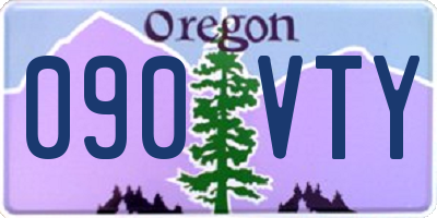 OR license plate 090VTY
