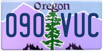 OR license plate 090VUC