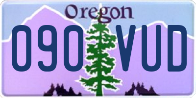 OR license plate 090VUD