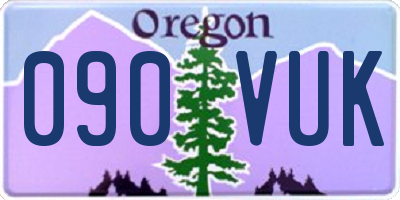 OR license plate 090VUK