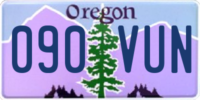 OR license plate 090VUN