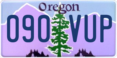 OR license plate 090VUP