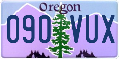 OR license plate 090VUX
