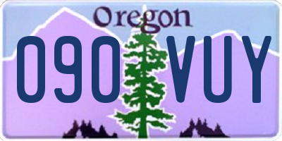 OR license plate 090VUY