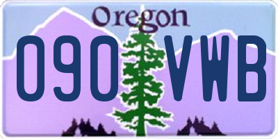 OR license plate 090VWB