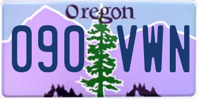OR license plate 090VWN