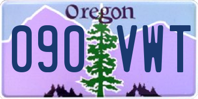 OR license plate 090VWT