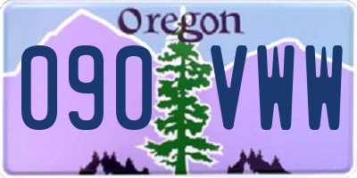 OR license plate 090VWW