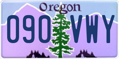 OR license plate 090VWY