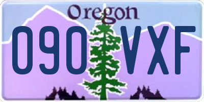 OR license plate 090VXF