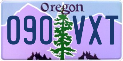 OR license plate 090VXT