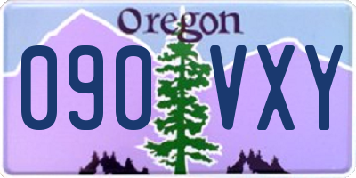 OR license plate 090VXY