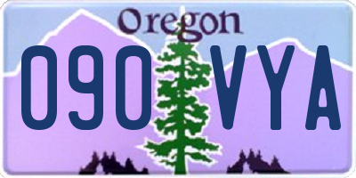 OR license plate 090VYA