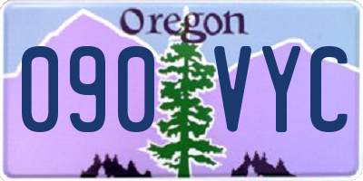 OR license plate 090VYC