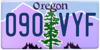 OR license plate 090VYF