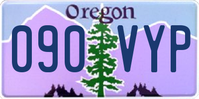 OR license plate 090VYP