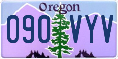 OR license plate 090VYV