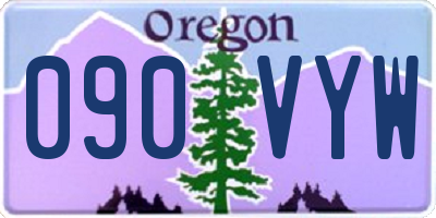 OR license plate 090VYW