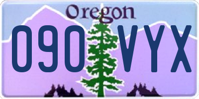 OR license plate 090VYX