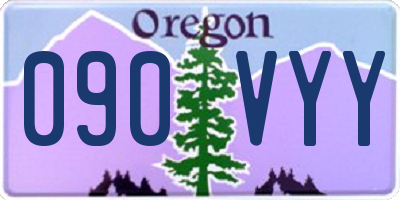 OR license plate 090VYY