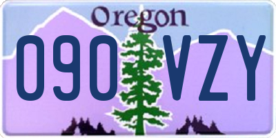 OR license plate 090VZY