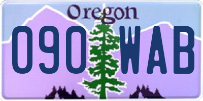 OR license plate 090WAB