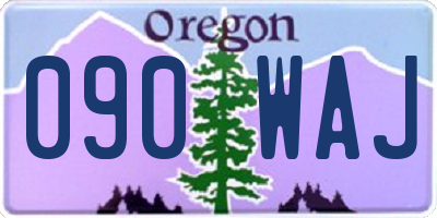 OR license plate 090WAJ