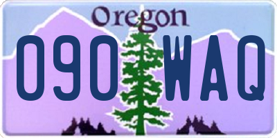 OR license plate 090WAQ