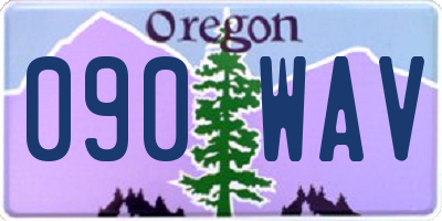 OR license plate 090WAV