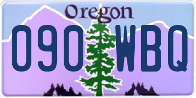 OR license plate 090WBQ