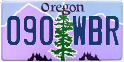 OR license plate 090WBR