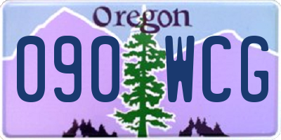 OR license plate 090WCG