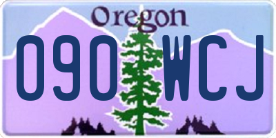 OR license plate 090WCJ