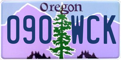 OR license plate 090WCK