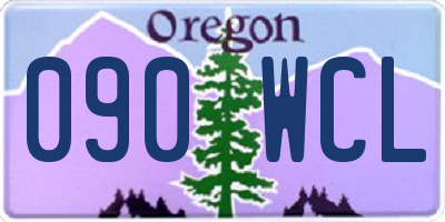 OR license plate 090WCL