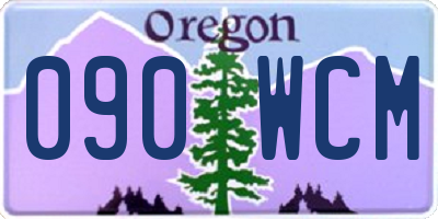 OR license plate 090WCM