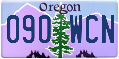 OR license plate 090WCN