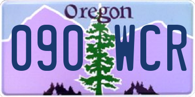 OR license plate 090WCR