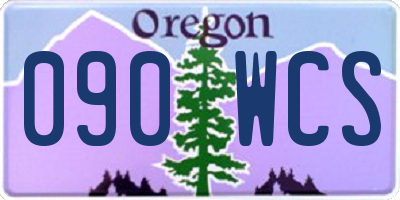 OR license plate 090WCS