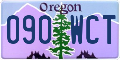 OR license plate 090WCT