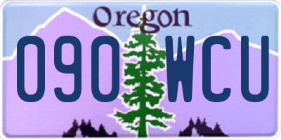 OR license plate 090WCU