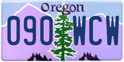 OR license plate 090WCW